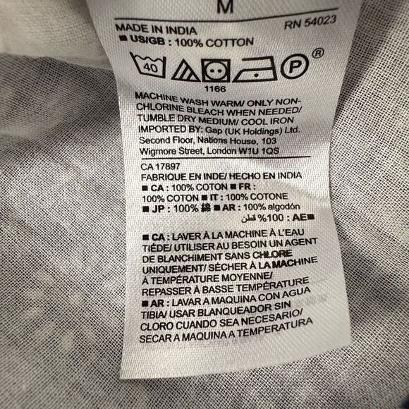 Gap Bandana Print Shirt Dress size Medium - Picture 7 of 8